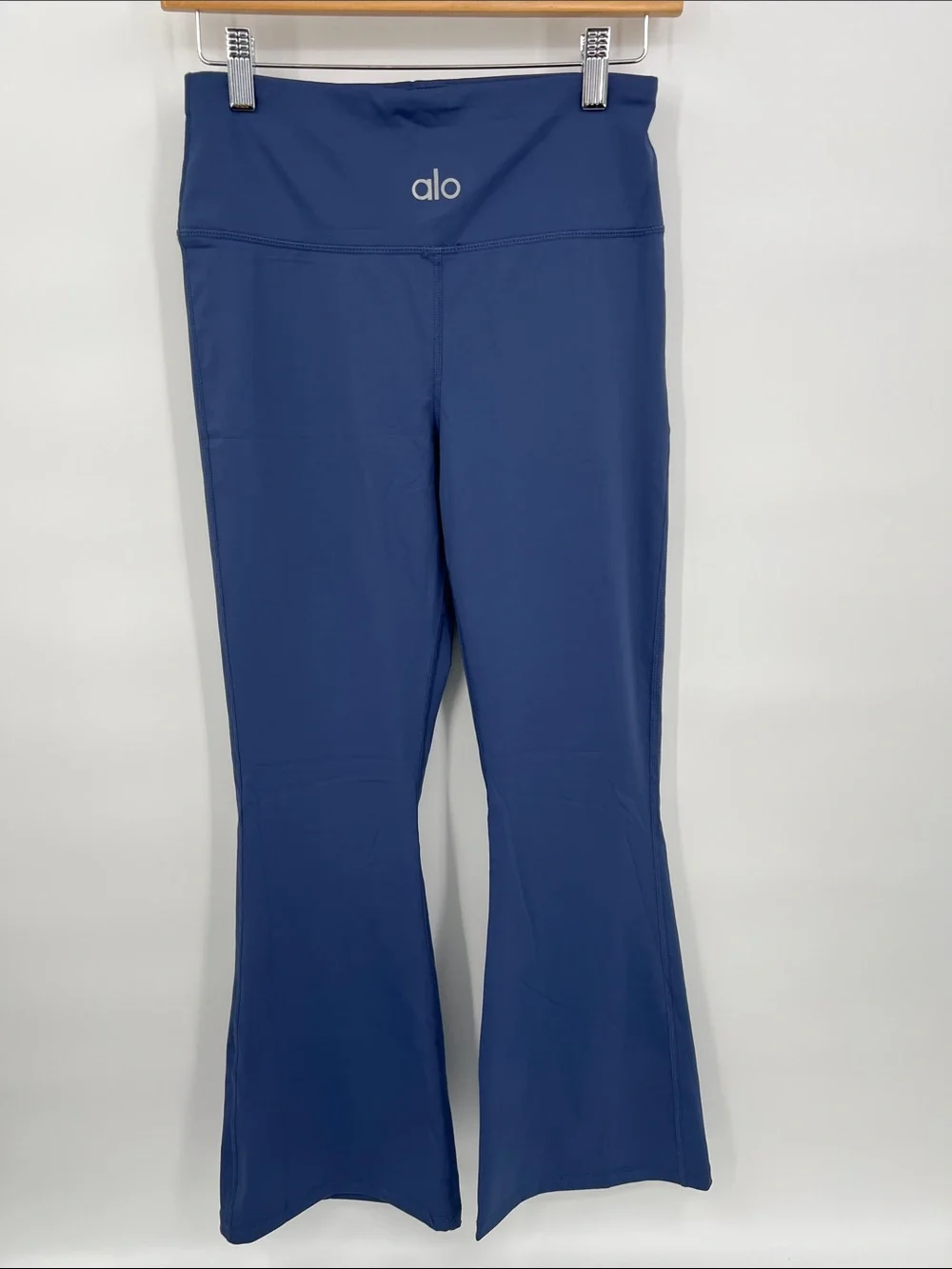 ALO Yoga Navy Flared Jumpsuit with Mesh Sports Bra